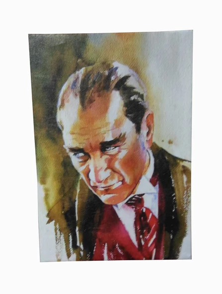 KEHİLA Mustafa Kemal ATATÜRK Yağlı Boya Dokulu Kanvas Tablo 50cm X 70cm ürün görseli 1