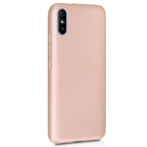 Xiaomi Redmi  9A Premium Silikon Kılıf Gold ürün görseli 1