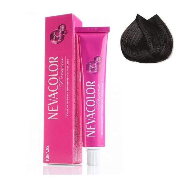 Neva Color Premium Tüp Saç Boyası 4 Kahve 50 Ml ürün görseli 1