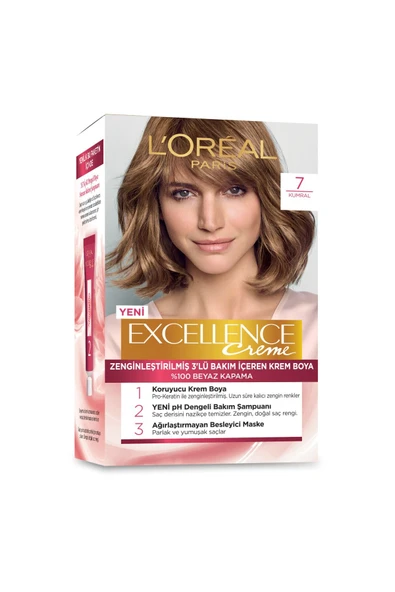L'Oréal Paris Excellence Creme Saç Boyası - 7 Kumral ürün görseli 1