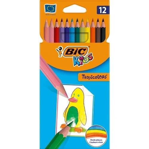 Bic Kids Tropicolors Kuru Boya Kalemi 12 Renk ürün görseli 1