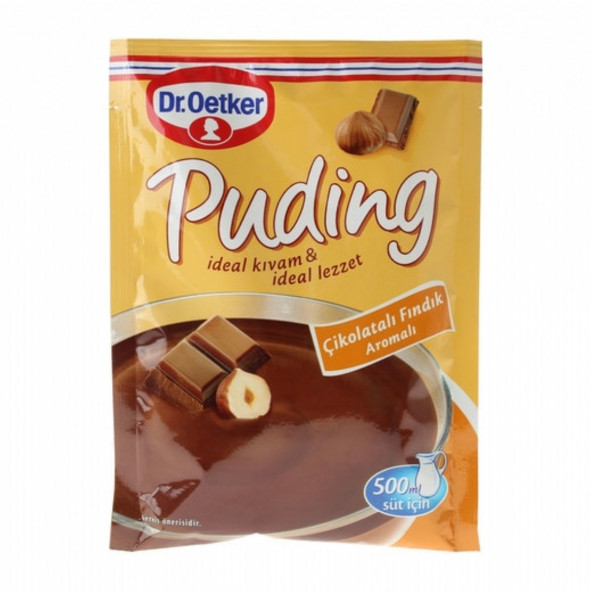 DR OETKER PUDİNG ÇİKOLATALI FINDIKLI 102 GR ürün görseli 1