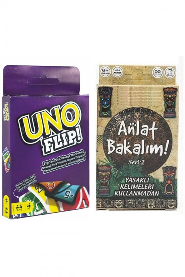 Anlat Bakalım Kartları Kelime Oyunu Seri2 VE UNOX tlip- 2li Set ürün görseli 1