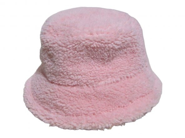 Salarticaret Kadın Peluş Bucket Kova Şapka Standart- Toz Pembe ürün görseli 1