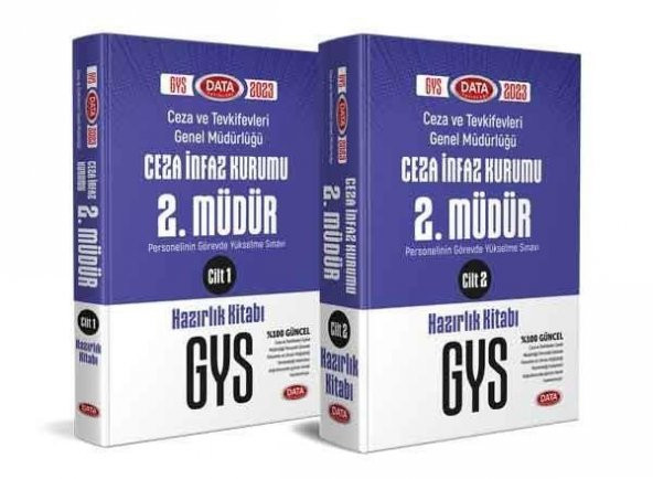 2023 GYS Adalet Bak. Ceza Tevkifevleri Ceza İnfaz Kurumu 2.Müdürlük Hazırlık Kitabı 2 Cilt Data ürün görseli 1