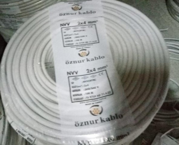 Öznur NYM 2x4 Mm Kablo 100 Metre ürün görseli 1