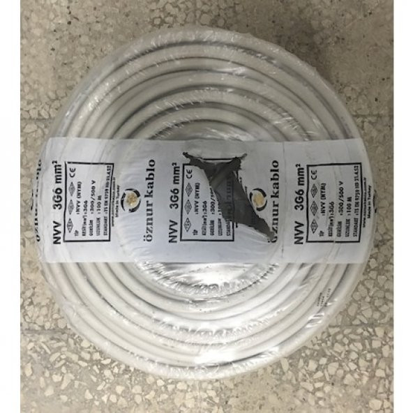 Öznur NYM 3x6 Mm Kablo 100 Metre ürün görseli 1
