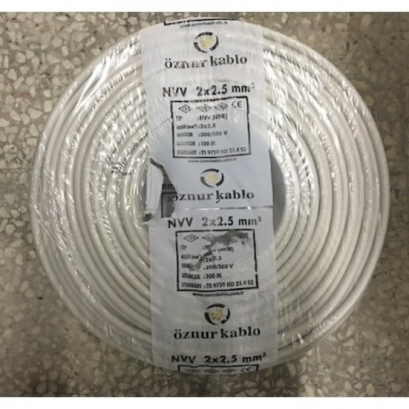 Öznur NYM 2x2,5 Mm Kablo 100 Metre ürün görseli 1