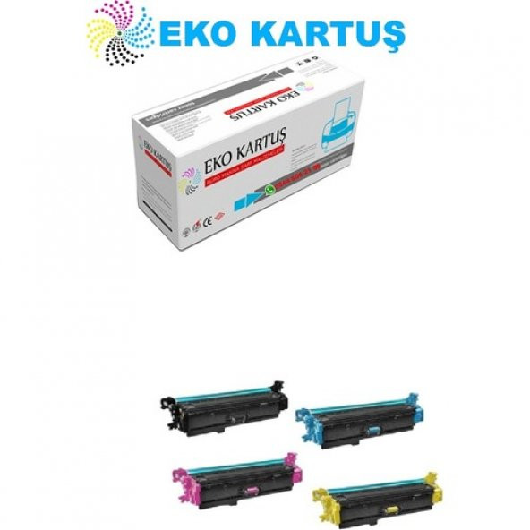 Eko Kartuş Hp Color Laserjet Enterprise M553DN (CF360-CF361-CF362-CF363) Set Muadil Toner ürün görseli 1