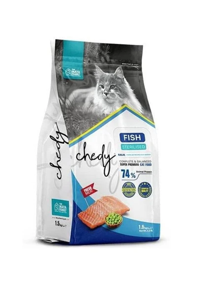 Chedy Sterilised Somunlu Kısırlaştırılmış Kedi Maması 1,5 Kg ürün görseli 1