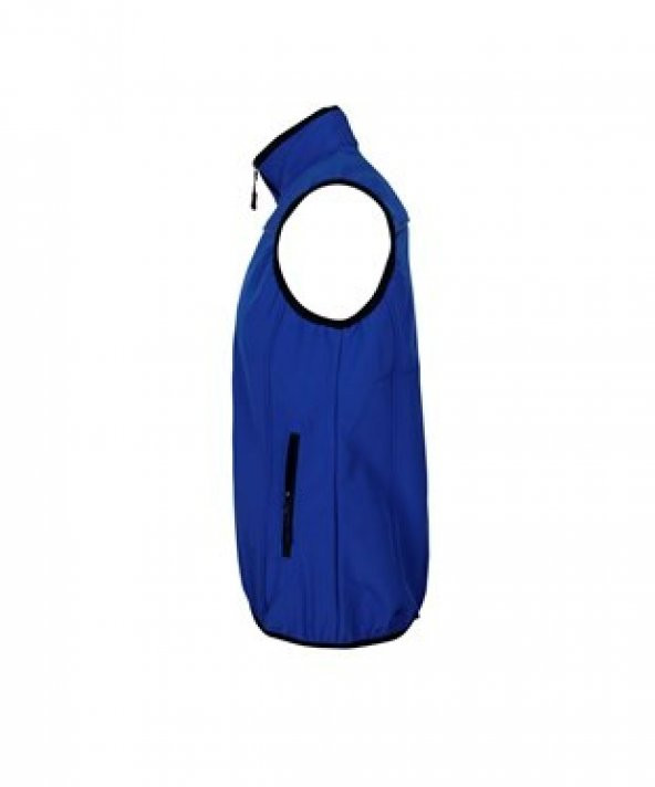 Softshell Yelek Saks Mavi - Slim Fit - Resim 3