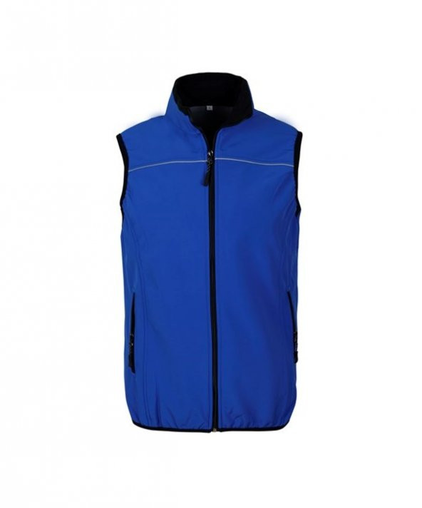 Softshell Yelek Saks Mavi - Slim Fit ürün görseli 1