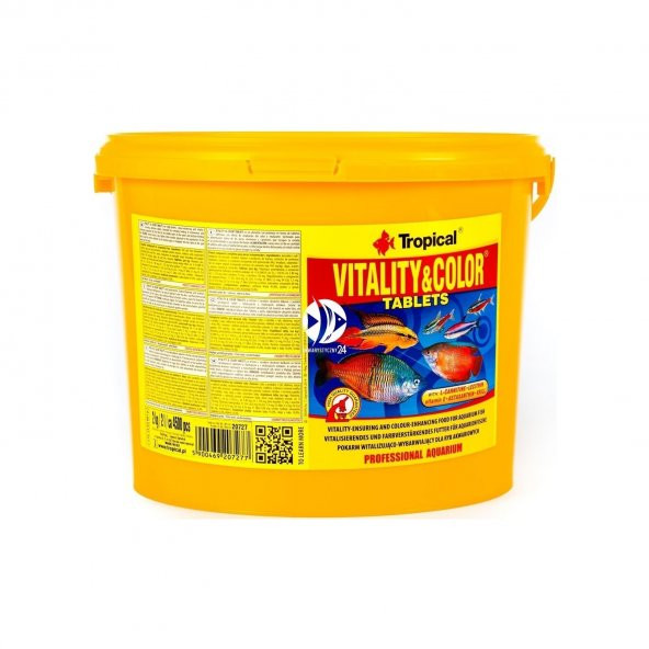 Tropical 100 Adet Tropical Vitality&color Tablets Kovadan Bölme Tablet Balık Yemi ürün görseli 1