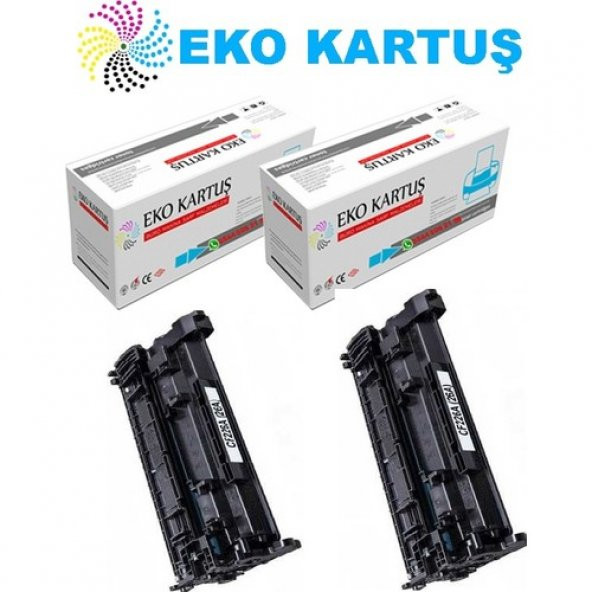 Eko Kartuş Hp 26X CF226X Ekonomik Avantajlı 2’li Paket Yüksek Kapasite Ithal Muadil Toner ürün görseli 1