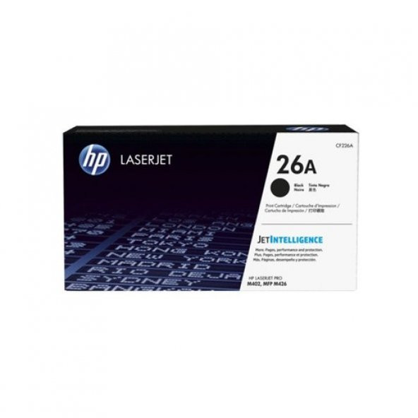 HP CF226A 26A SİYAH ORJİNAL TONER ürün görseli 1
