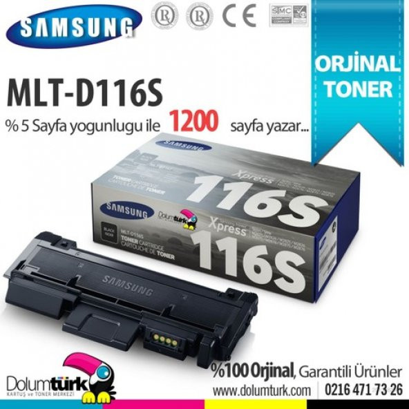 Samsung Mlt-D116s Orjinal Toner ürün görseli 1