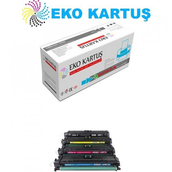 Eko Kartuş Hp Color Laserjet CP5225N (CE740-CE741-CE742-CE743) Set Muadil Toner ürün görseli 1