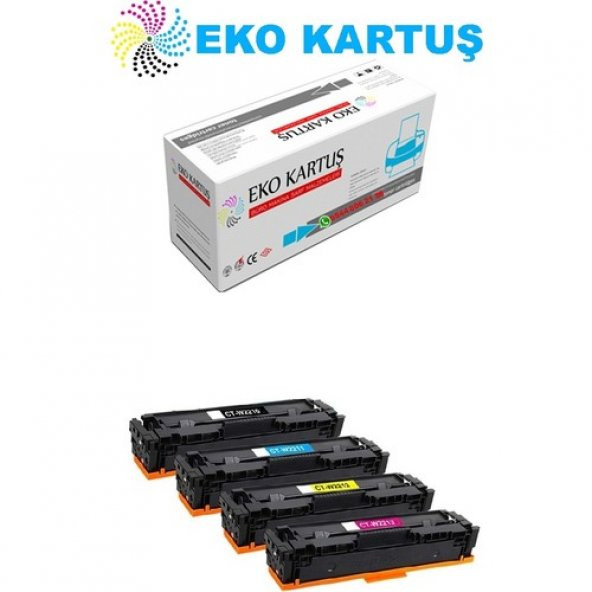Eko Kartuş Hp Color Laserjet Pro M255DW 207A(W2210) Set Chipsiz Muadil Toner ürün görseli 1