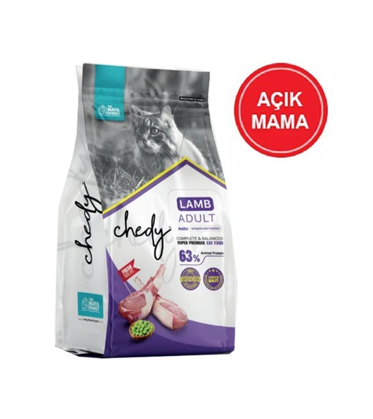 Chedy Kuzulu Yetişkin Kedi Maması 1 Kg AÇIK ürün görseli 1