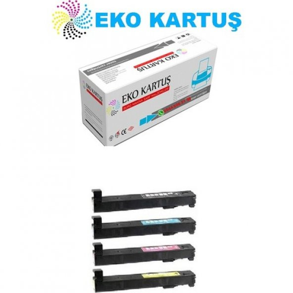 Eko Kartuş Hp Color Laserjet Enterprise Flow M880Z (CF300A-CF301A-CF302A-CF303A) Set Muadil Toner ürün görseli 1