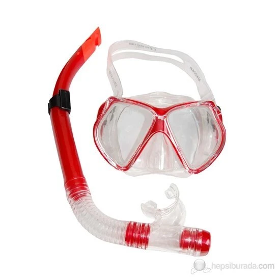 Yetişkin Maske Şnorkel Set 4105 KIRMIZI ürün görseli 1