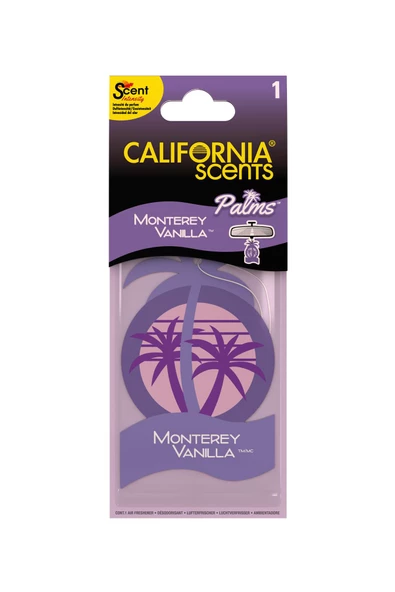California Scents Palms Monterey Vanilla Tatli Vanilya Parfümlü Asma Koku ürün görseli 1