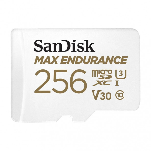 SanDisk Max Endurance 256GB 100/40MB/s microSDXC C10 V30 Adaptörlü Hafıza Kartı SDSQQVR-256G-GN6IA ürün görseli 1