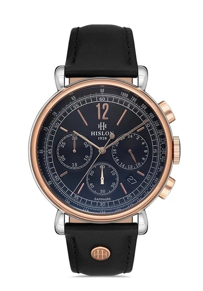 HISLON MS100T-04BR DERİ KORDON ERKEK KOL SAATİ ürün görseli 1