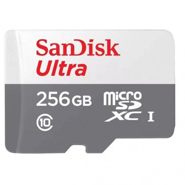 Sandisk Ultra 256GB 100MB/S microSDXC UHS-I Hafıza Kartı SDSQUNR-256G-GN3MN ürün görseli 1