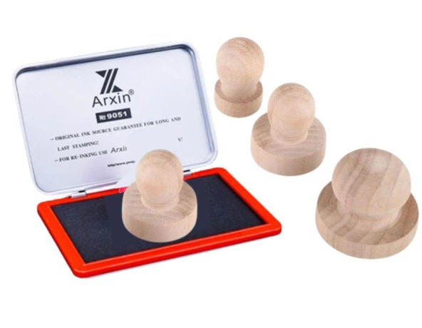 Ahşap Yuvarlak Mühür 38mm ürün görseli 1