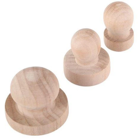 Ahşap Yuvarlak Mühür 38mm - Resim 4