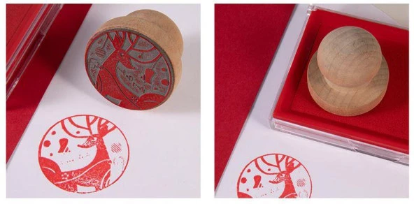 Ahşap Yuvarlak Mühür 38mm - Resim 5