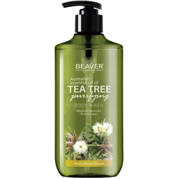 Beaver Tea Tree Oil Purifying Body Wash Duş Jeli 400 ml ürün görseli 1