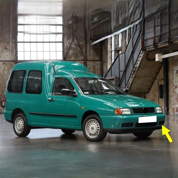VW Caddy 1996-2003 Ön Tampon Sol Sis Kapağı Sissiz 6K5853665A ürün görseli 1