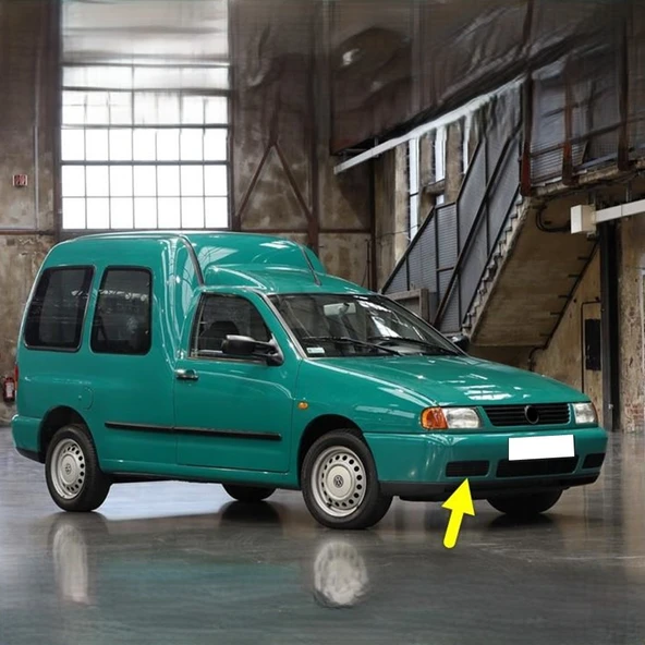 VW Caddy 1996-2003 Ön Tampon Sağ Sis Kapağı Sissiz 6K5853666A ürün görseli 1