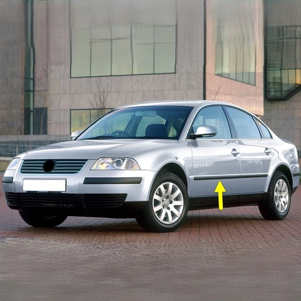 VW Passat B5.5 2001-2005 Sol Ön Kapı Çıtası Siyah Plastik 3B0853515 ürün görseli 1