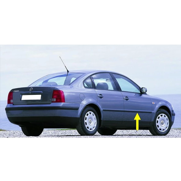 VW Passat B5 1997-2000 Sağ Ön Kapı Çıtası Siyah Plastik 3B0853516 ürün görseli 1