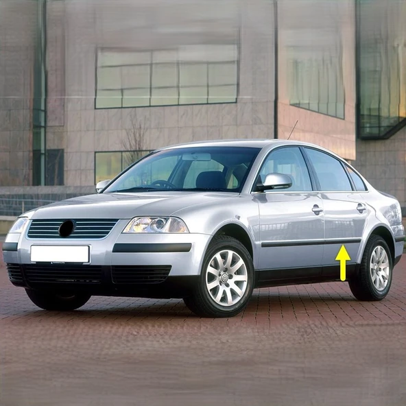 VW Passat B5.5 2001-2005 Sol Arka Kapı Çıtası Siyah Plastik 3B0853753 ürün görseli 1