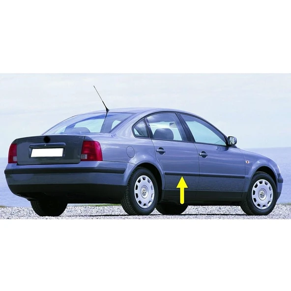 VW Passat B5 1997-2000 Sağ Arka Kapı Çıtası Siyah Plastik 3B0853754 ürün görseli 1