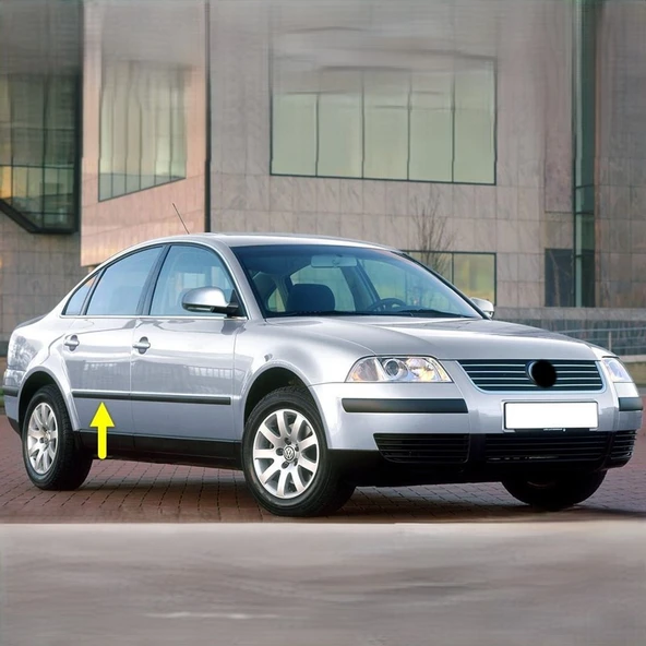 VW Passat B5.5 2001-2005 Sağ Arka Kapı Çıtası Siyah Plastik 3B0853754 ürün görseli 1