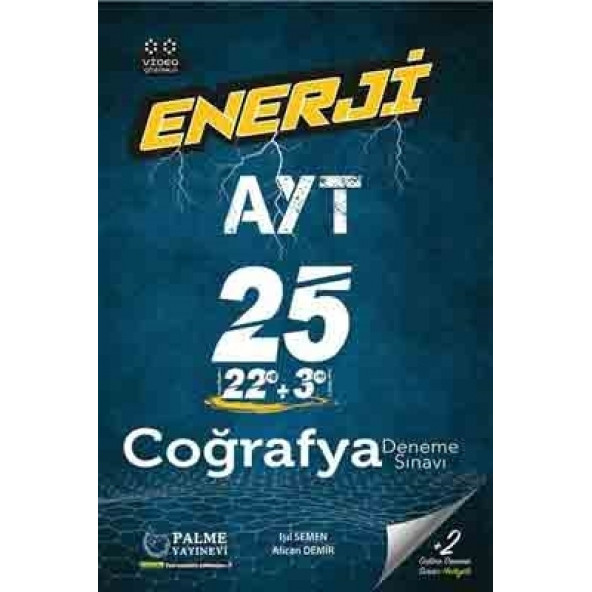 Palme Yayınevi AYT Coğrafya Enerji 25 Deneme Sınavı ürün görseli 1