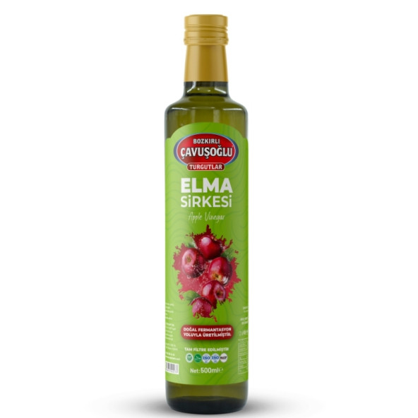 Bozkırlı Çavuşoğlu Elma Sirkesi Doğal Fermantasyon 500 ml ürün görseli 1