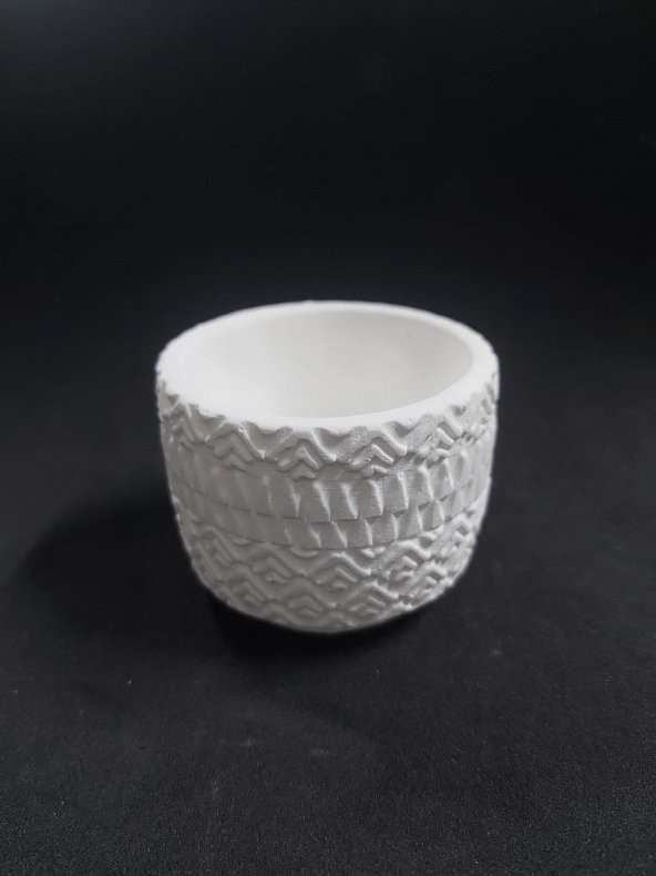 Motifli Saksı 8x6cm ürün görseli 1