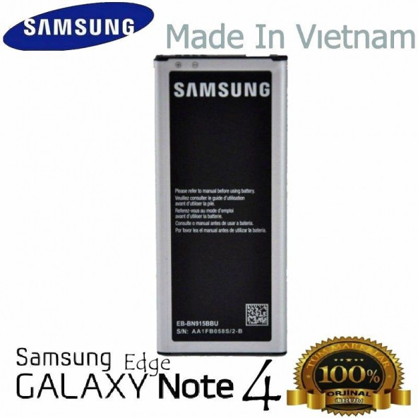 Samsung Galaxy Note 4 Edge Batarya N915 N916 Bn915Bbe Uyumlu Yedek Batarya ürün görseli 1
