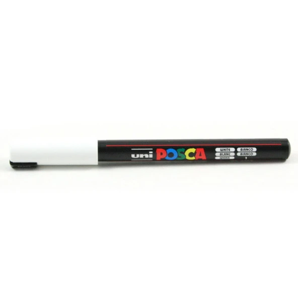 Uni-Ball Markör Posca 0.7 MM Su Bazlı Poster Beyaz Boyama Markörü (6 Lı Paket) ürün görseli 1