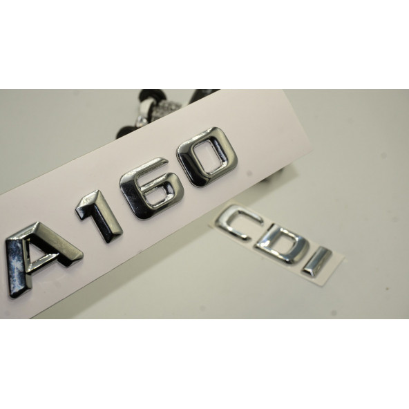 Benz A 160 CDi Bagaj Krom Metal 3M 3D Yazı Logo ürün görseli 1