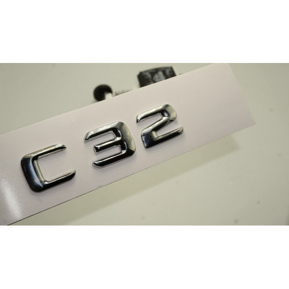 Benz C32 Bagaj Krom Metal 3M 3D Yazı Logo ürün görseli 1