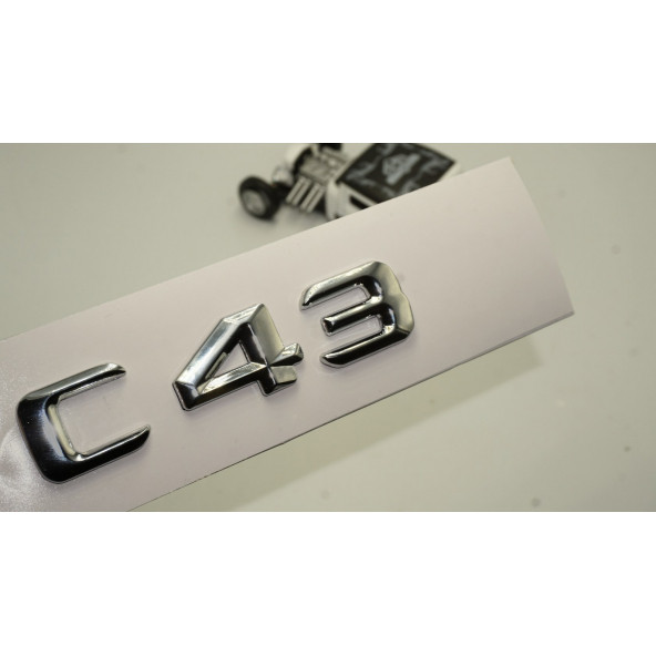 Benz C43 Bagaj Krom Metal 3M 3D Yazı Logo ürün görseli 1