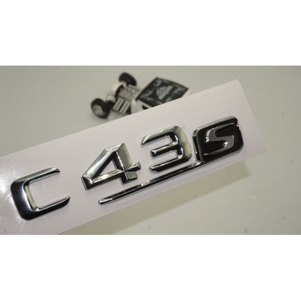 Benz C 43S Bagaj Krom Metal 3M 3D Yazı Logo ürün görseli 1