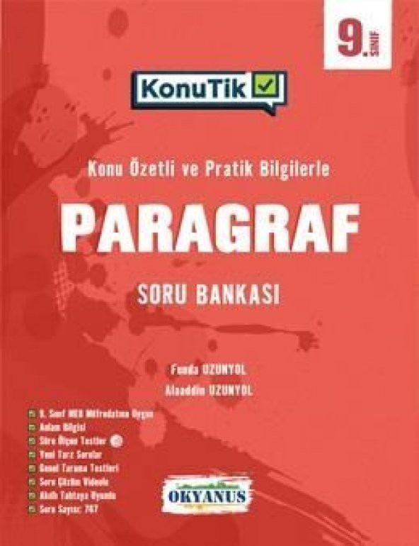 Okyanus Yayınları 9. Sınıf KonuTik Paragraf Soru Bankası ürün görseli 1